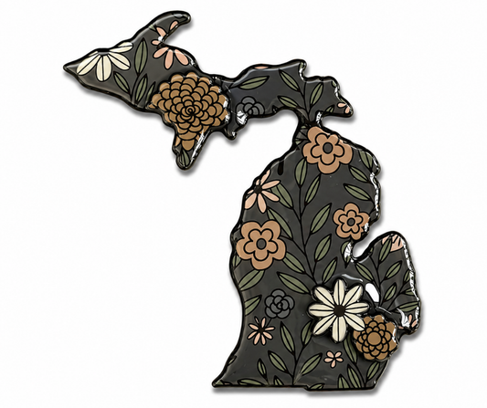 M2: Michigan Flowers Magnet