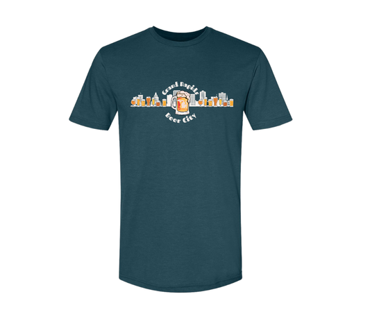 T-Shirt: T131.5 - Grand Rapids, Beer City (Deep Teal)