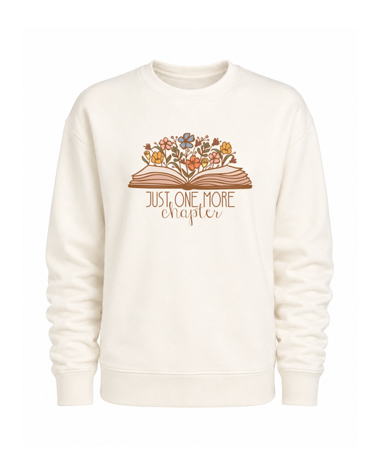Crewneck: Just One More Chapter (Sweet Cream Heather)