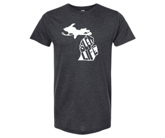 T-Shirt: Sled Life (H. Graphite)