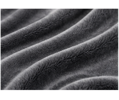 B1: Michigan Great Lakes Embroidered Blanket - Grey