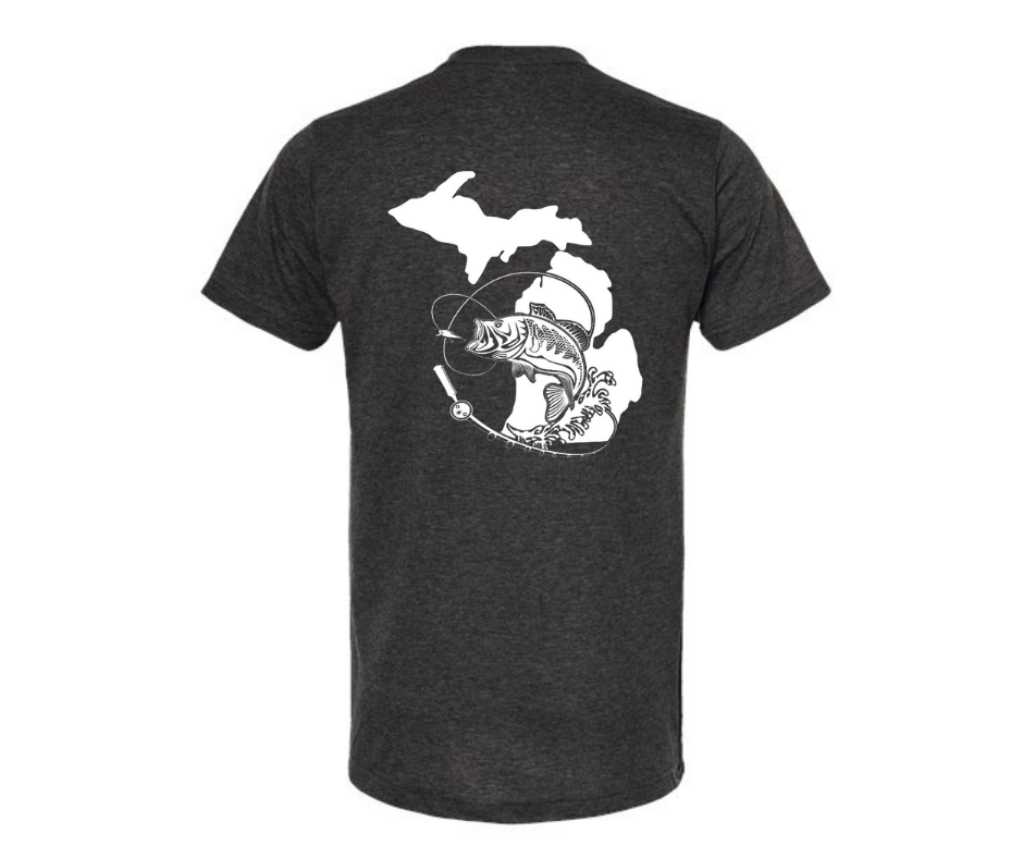 T-Shirt: Michigan Hooker (H. Graphite)