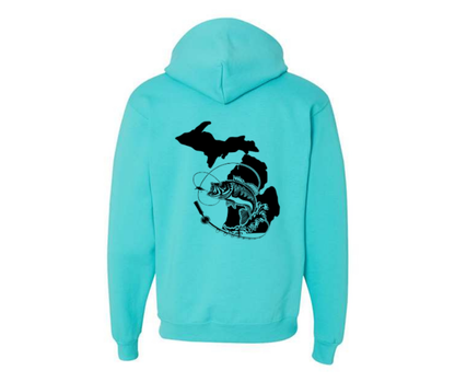 Hoodies: Michigan Hooker (Scuba Blue)