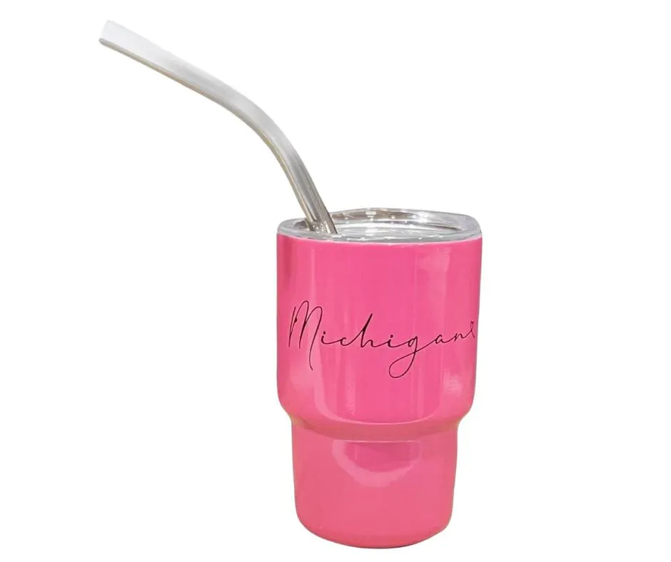 MT: Mini Tumbler Shot Glasses - Michigan Script