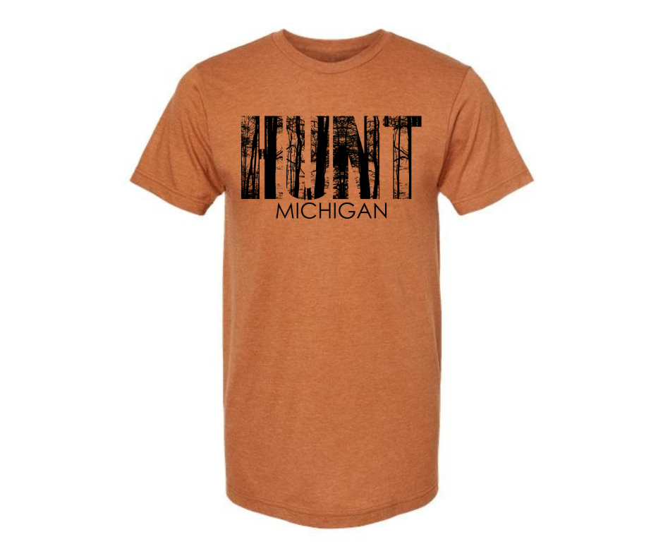 T-Shirt: Hunt Michigan (H. Rust)