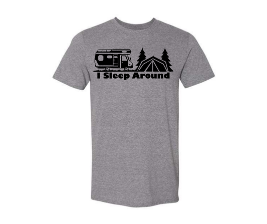 T-Shirt: T4A - I Sleep Around (H. Graphite)