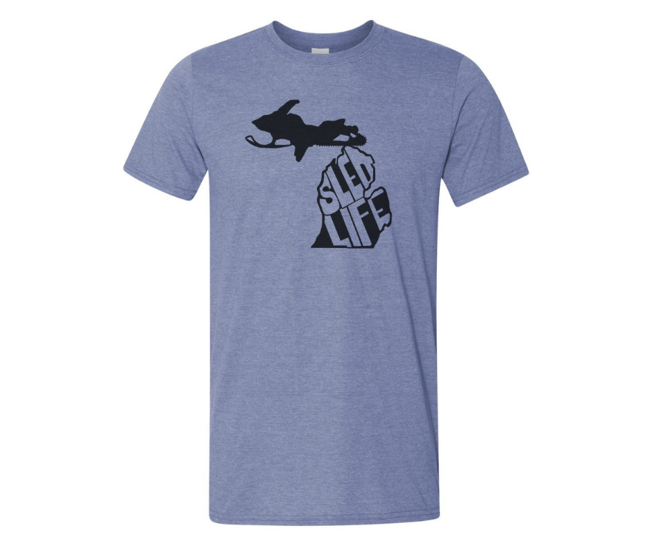 T-Shirt: T30B - Sled Life (H. Indigo)