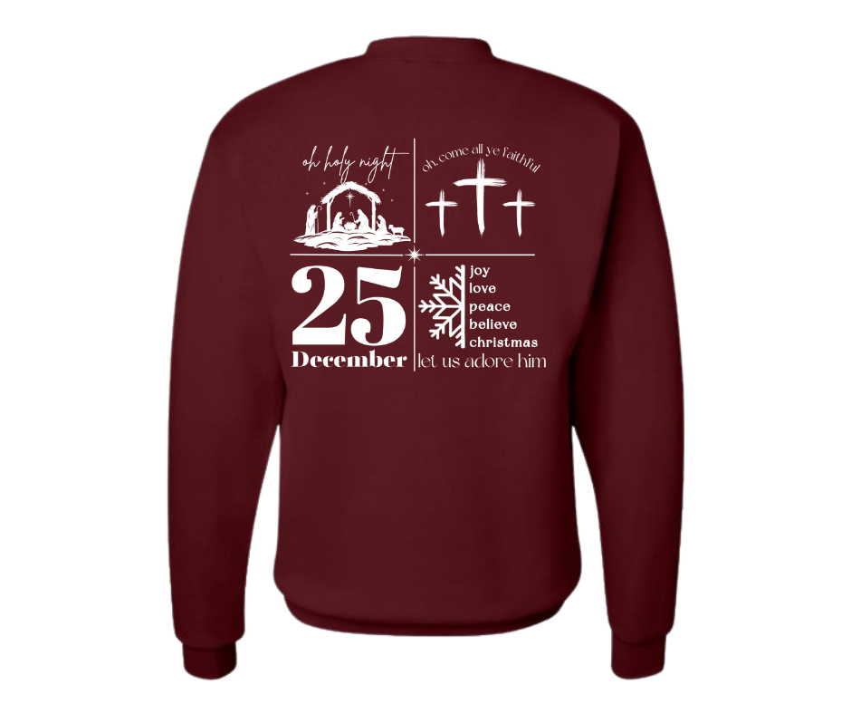 Crewneck: Joy to the World (Maroon)