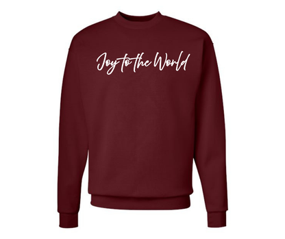 Crewneck: Joy to the World (Maroon)