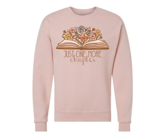 Crewneck: Just One More Chapter (Blush Pink)