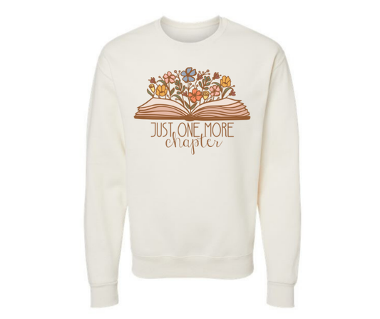 Crewneck: Just One More Chapter (Sweet Cream Heather)