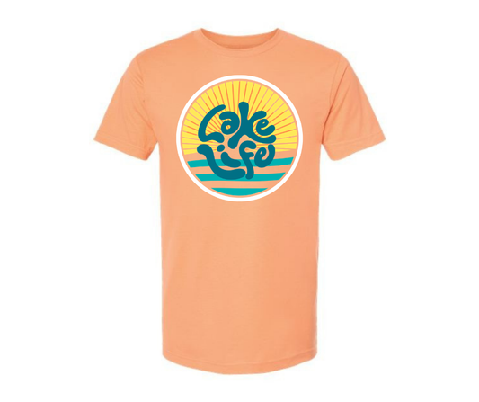 T-Shirt: 137 - Lake Life (Cantaloupe)