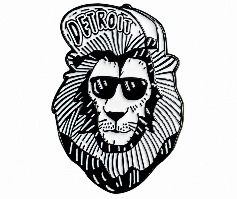 MP15: Detroit Lionhead Pin