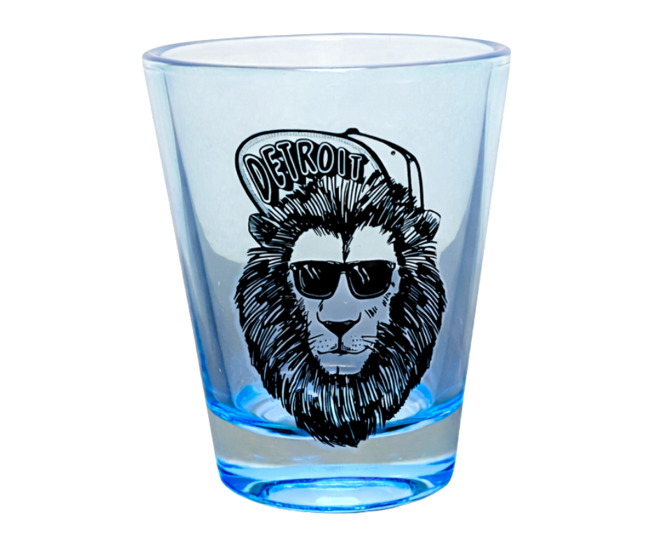 SG7: Lionhead Shot Glass - Blue