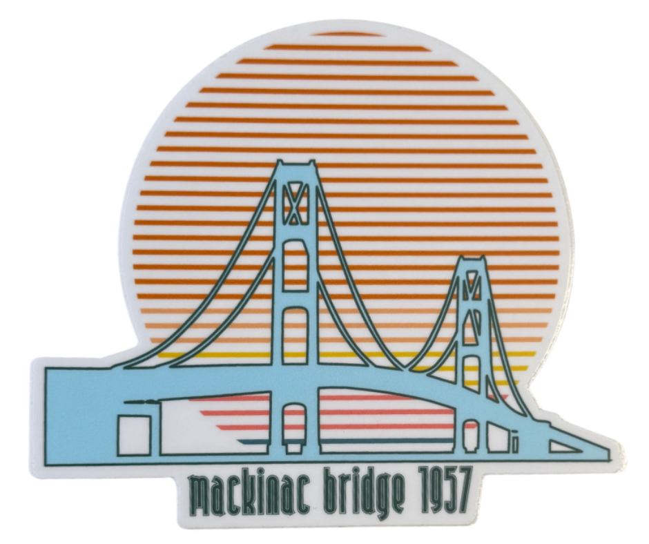 P60: Retro Mackinac Bridge Decal