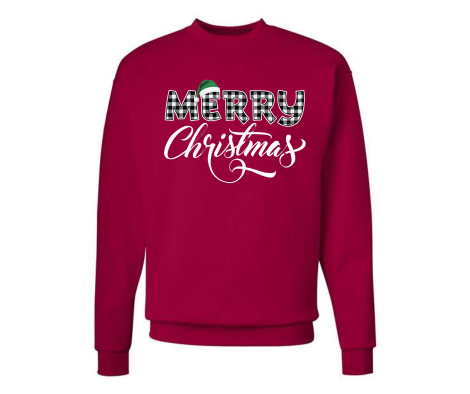 Crewneck: Merry Christmas (Red)