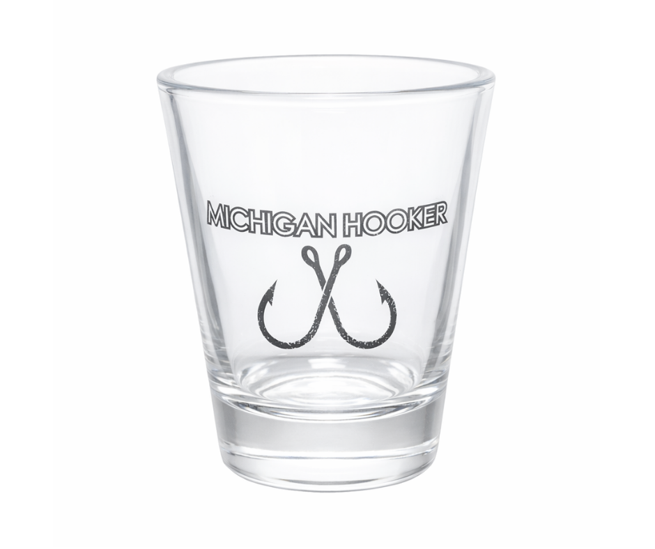 SG4: Michigan Hooker Shot Glass - Clear
