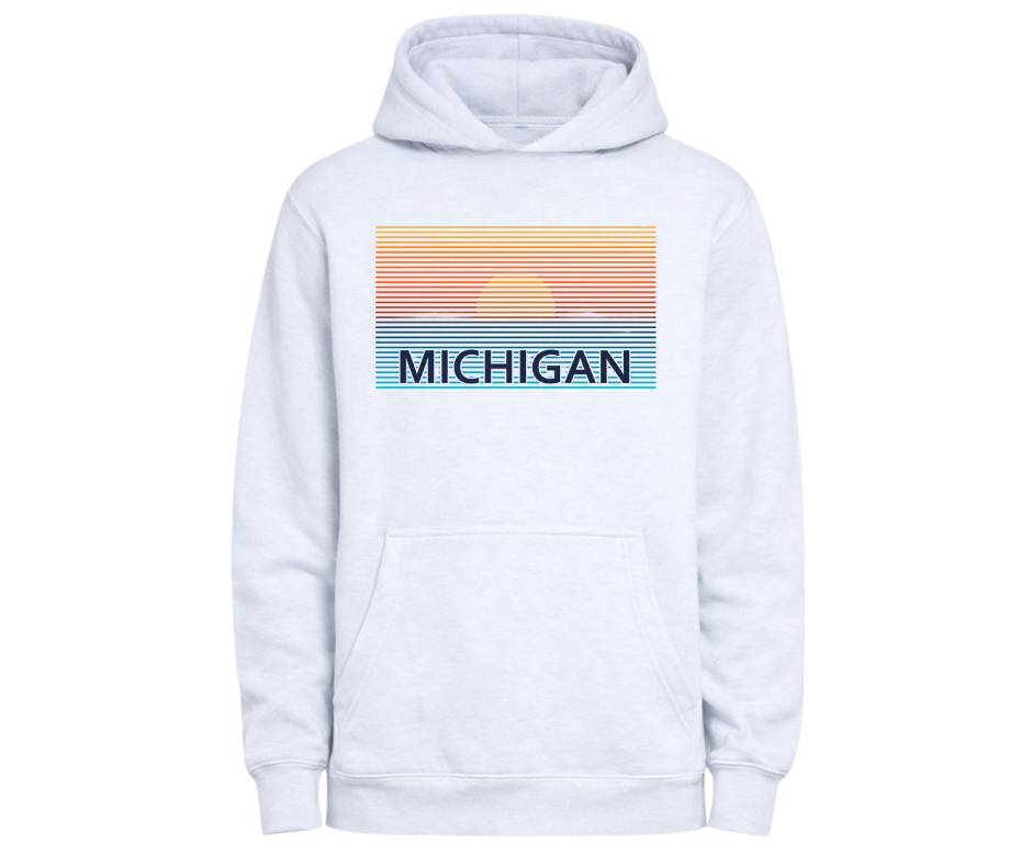 Hoodies: Michigan Sunset (Oatmeal Heather)
