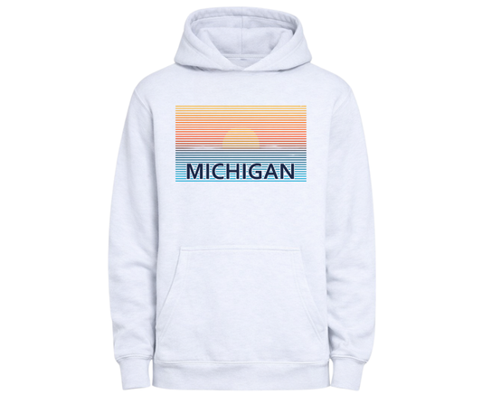 Hoodies: Michigan Sunset (Oatmeal Heather)