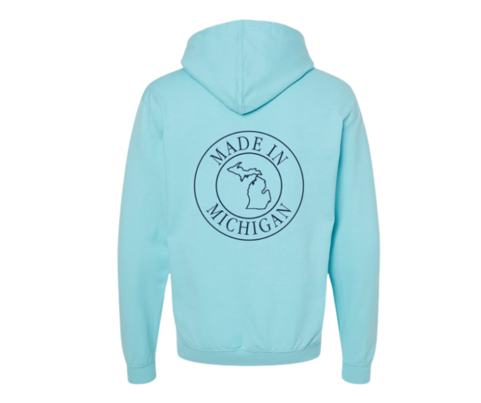 Hoodies: Made in Michigan (Purist Blue)