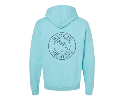 Hoodies: Made in Michigan (Purist Blue)