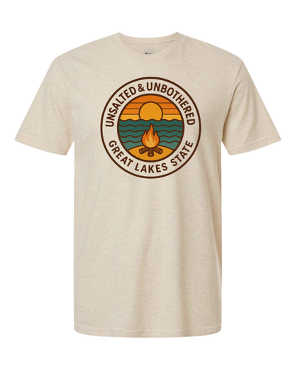 T-Shirt: Unsalted & Unbothered (Heather Oatmeal)