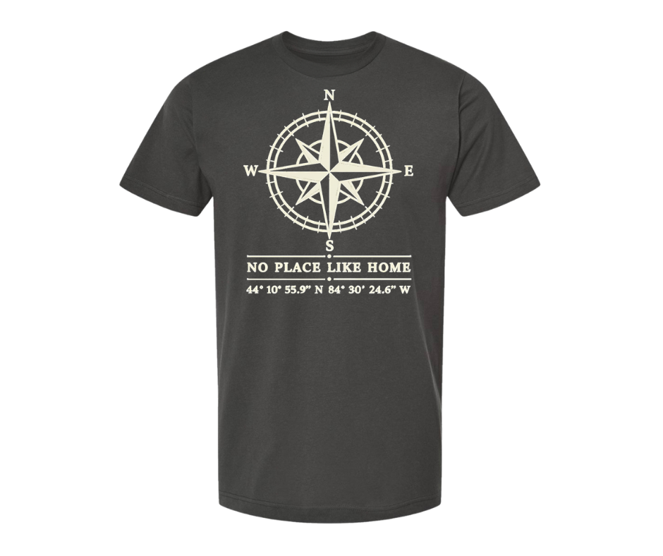 T-Shirt: No Place Like Home (Charcoal)