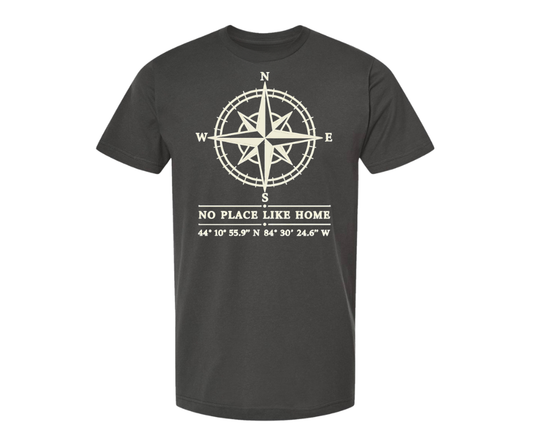 T-Shirt: No Place Like Home (Charcoal)