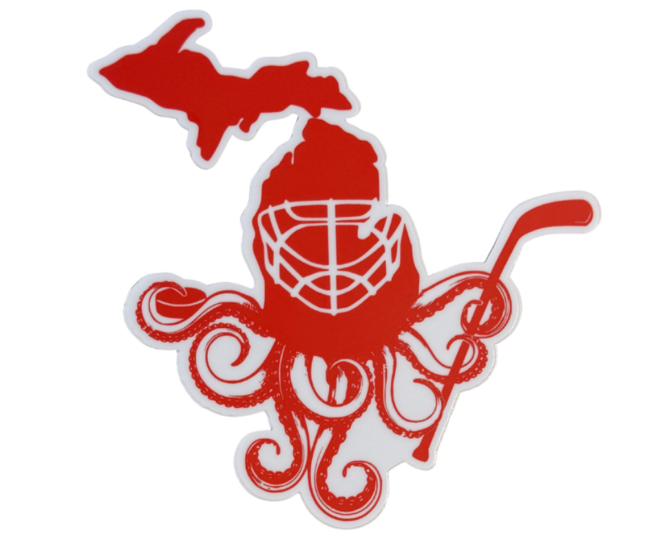 P8: Detroit Hockey Octopus Decal
