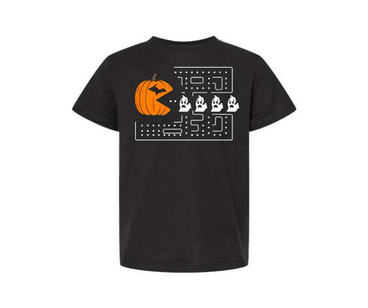 Youth T-Shirt: Michigan Halloween Pac Man (Black)