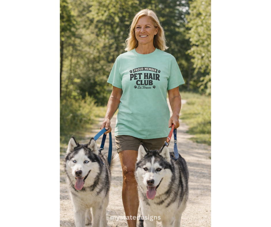 T-Shirt: Pet Hair (Saltwater)