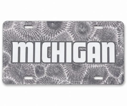 LP2: Michigan Petoskey Stone License Plate