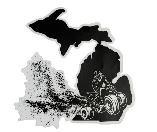 P11: Michigan Map Quad Decal