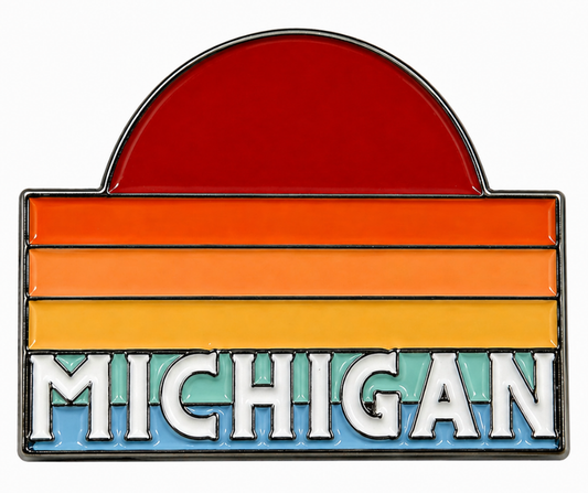 MP19: Michigan Retro Sunset Pin