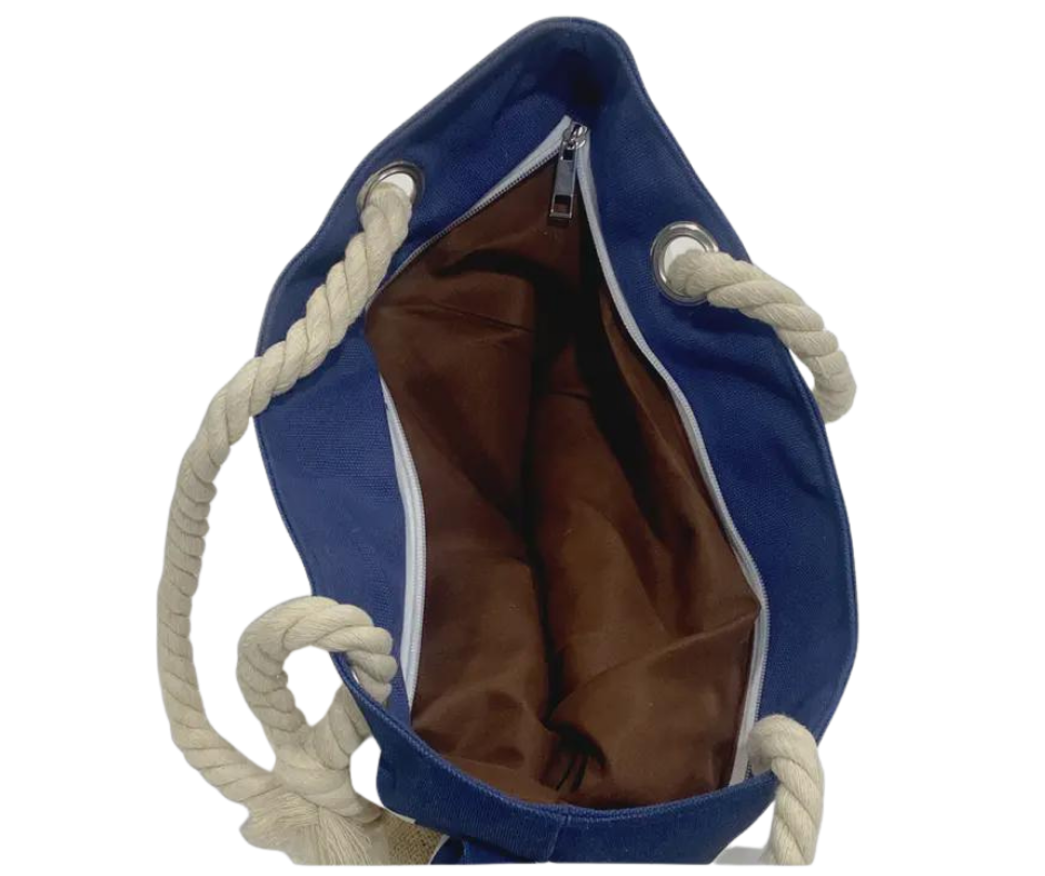 RHCT1: Rope Handle Canvas Tote - Michigan Script