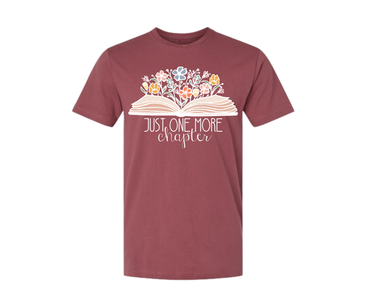 T-Shirt: T104C - Just One More Chapter (Rouge)