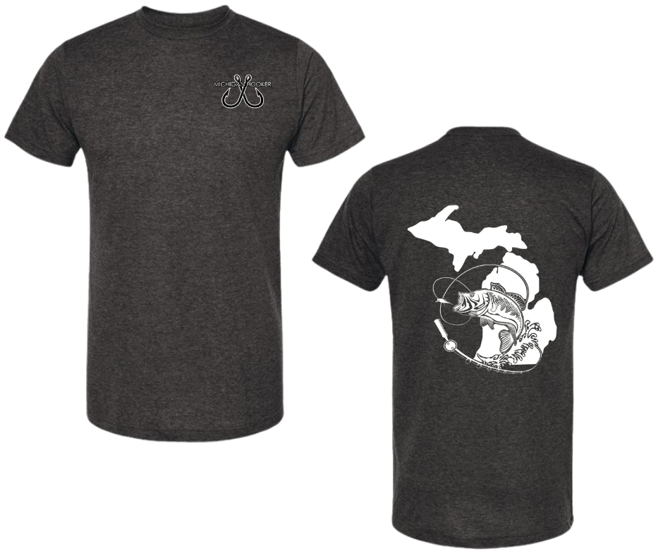 T-Shirt: Michigan Hooker (H. Graphite)