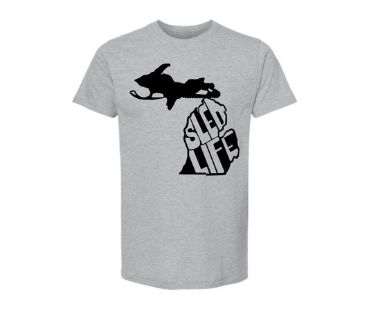 T-Shirt: Sled Life (H. Grey)