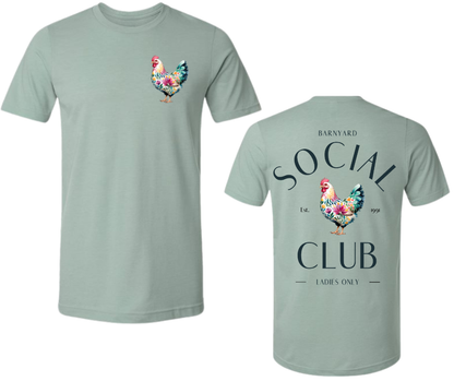 T-Shirt: T116 - Social Club (H. Light Sage)