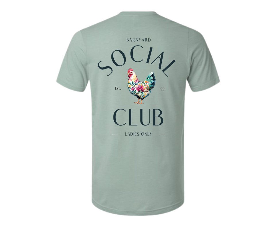 T-Shirt: T116 - Social Club (H. Light Sage)