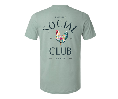 T-Shirt: T116 - Social Club (H. Light Sage)