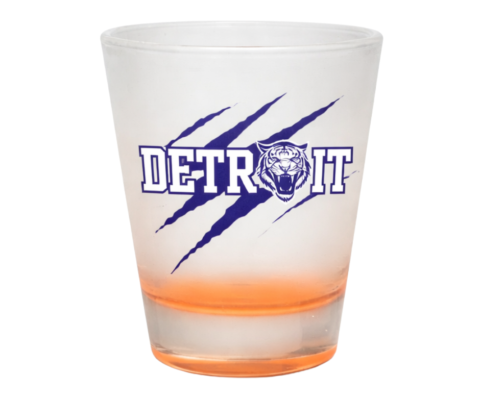 SG8: Detroit Tigers Shot Glass - Orange