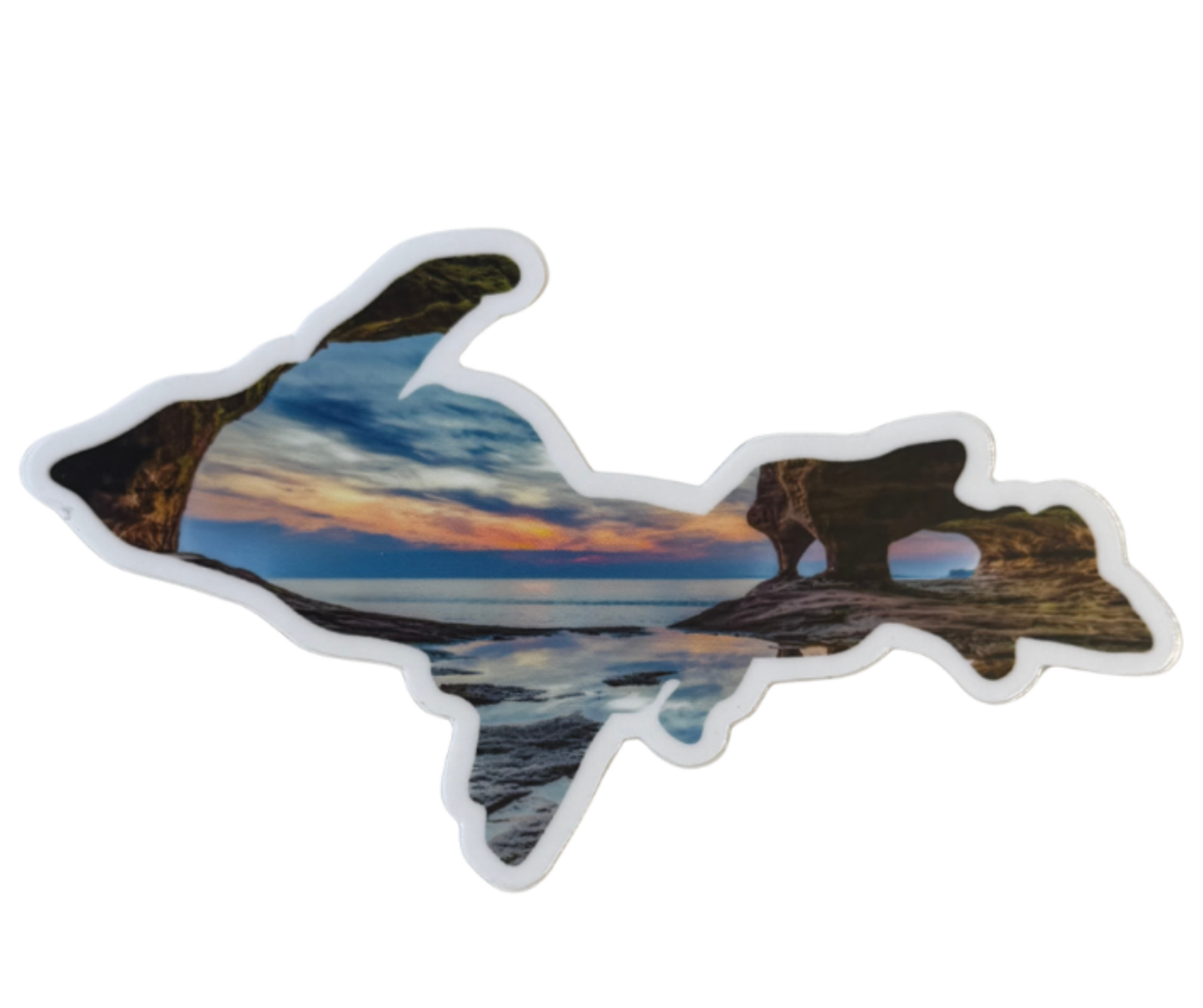 P75: UP Sunset Pictured Rocks Decal