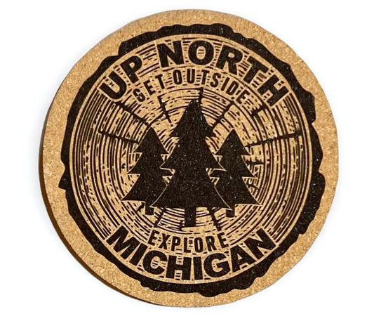 CC-S: Up North, Explore Michigan Cork Coaster