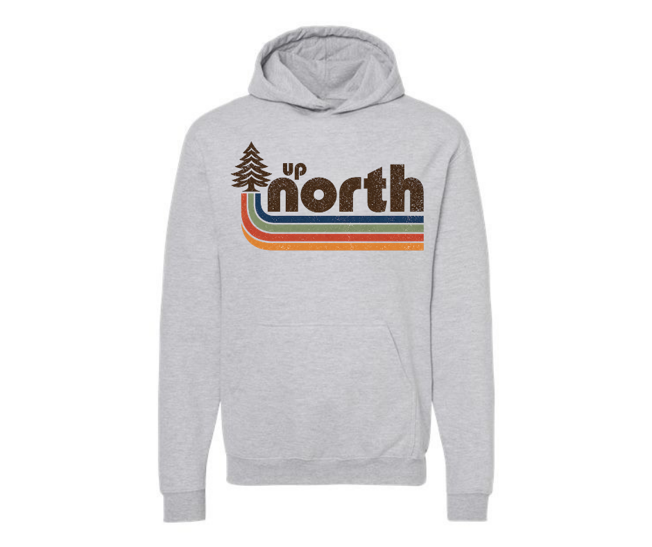 Hoodie: Up North (Heather Grey)