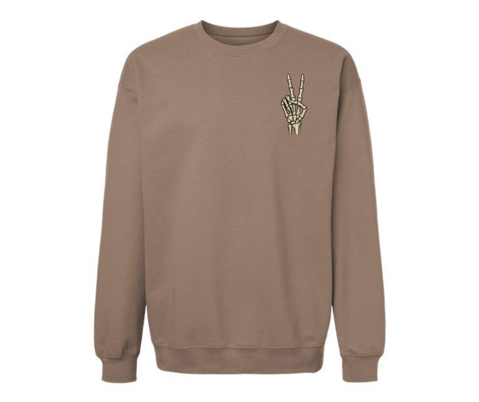 Crewneck: Good Vibes Only (Brown Savana)