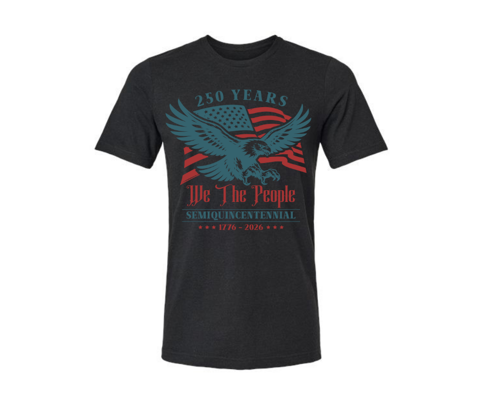 T-Shirt: We The People 250th Anniversary (Black)