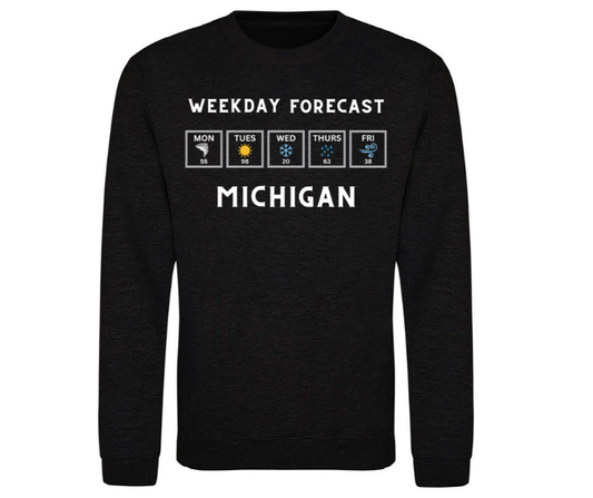 Crewneck: Weekday Forecast (Black)