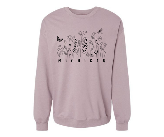 Crewneck: Michigan Wildflowers (Paragon)