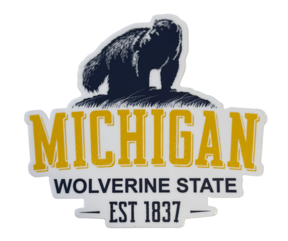 P25: Michigan Wolverine State Decal